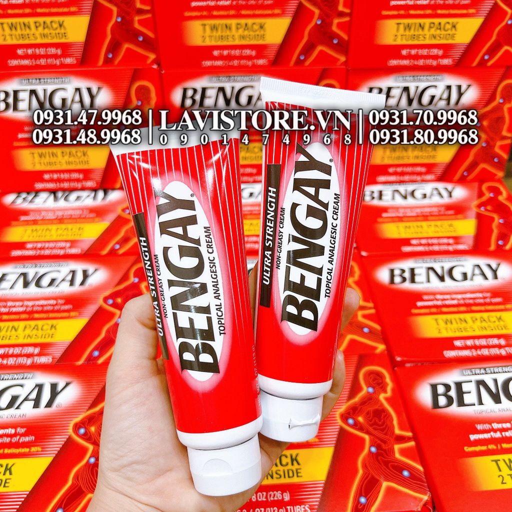 (09/2025) Kem xoa bóp giảm đau BENGAY 113g*2 tuýp