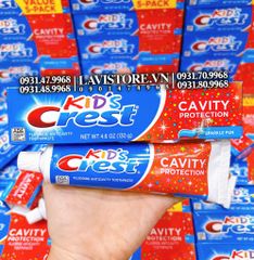(09/2026) Kem đánh răng Crest Kid's 130g