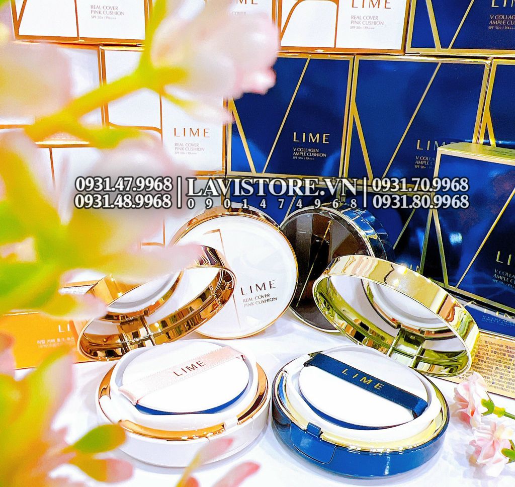 (10/2025) Cushion LIME Real Cover SPF50++ PA++ (TRẮNG-DA DẦU) Tone 20