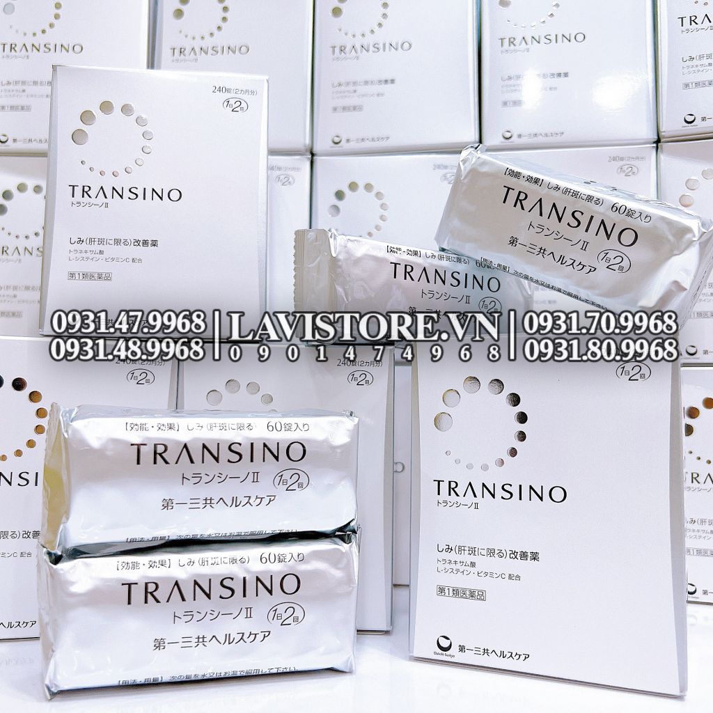 (06/2026) Viên uống Transino 240v trị nám tàn nhang