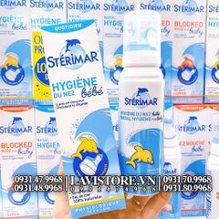 (02/2025) Xịt cá heo STERIMAR baby DECONGESTION 100ml - MÀU CAM