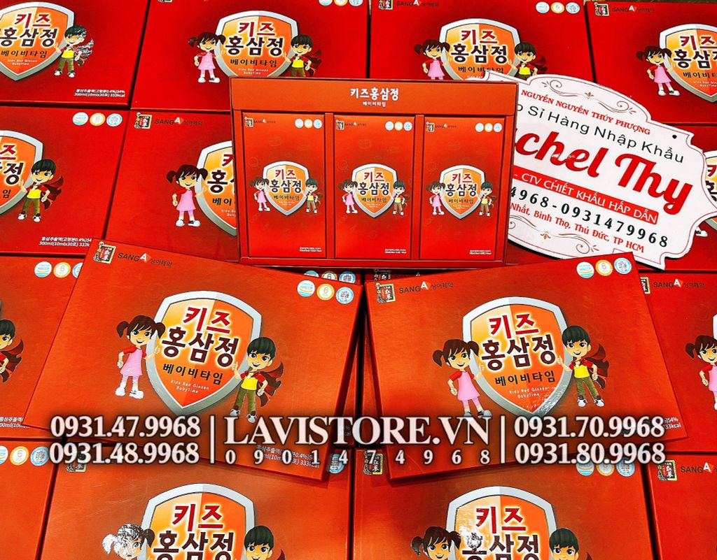 (09/2025) (HỘP ĐỎ) Hồng sâm Baby Sang A Ginsen Babytime (10ml x 30 gói)