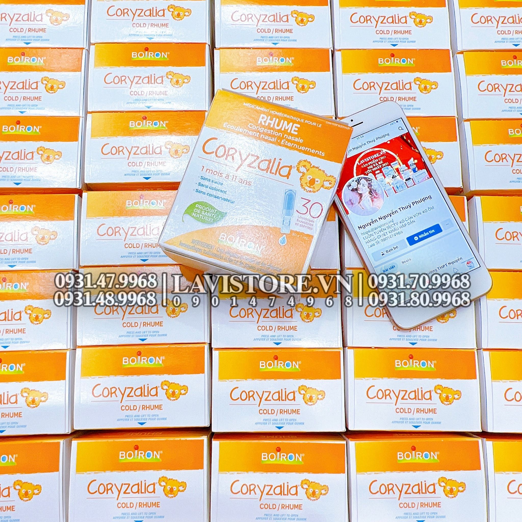 Muối Uống Boiron Coryzalia Cold 30 ống 30ml Lavi