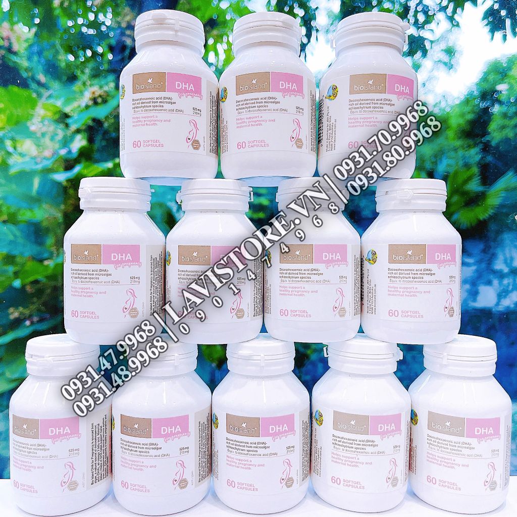 (02/2027) DHA bầu Bioisland 60 viên