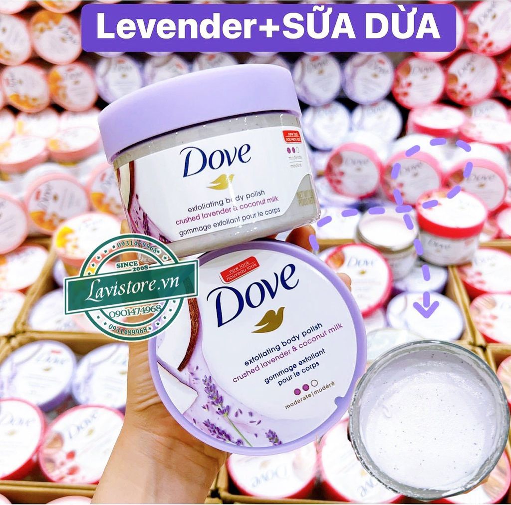 (08/2026) (Bản Mỹ) TDC Dove macca 298g