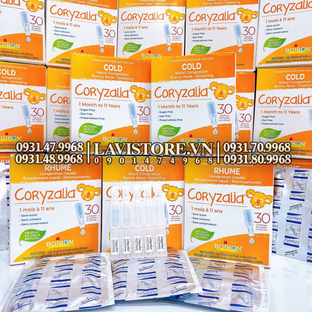 (11/2025) Muối uống Boiron Coryzalia Cold (30 ống*30ml)