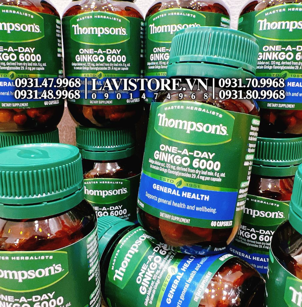 (11/2026) Bổ não Thompson's One A Day Ginko 6000 - 60 viên