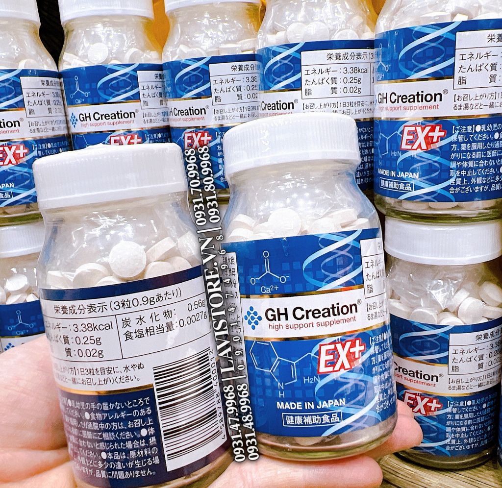 (10/2025) (MẪU MỚI) Viên uống tăng chiều cao GH Creation EX+ 270 viên