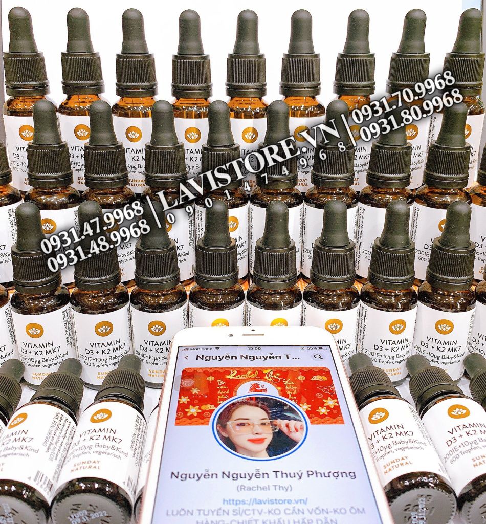 (11/2025) Vitamin D3 + K2 MK7 Sunday Natural 20ml