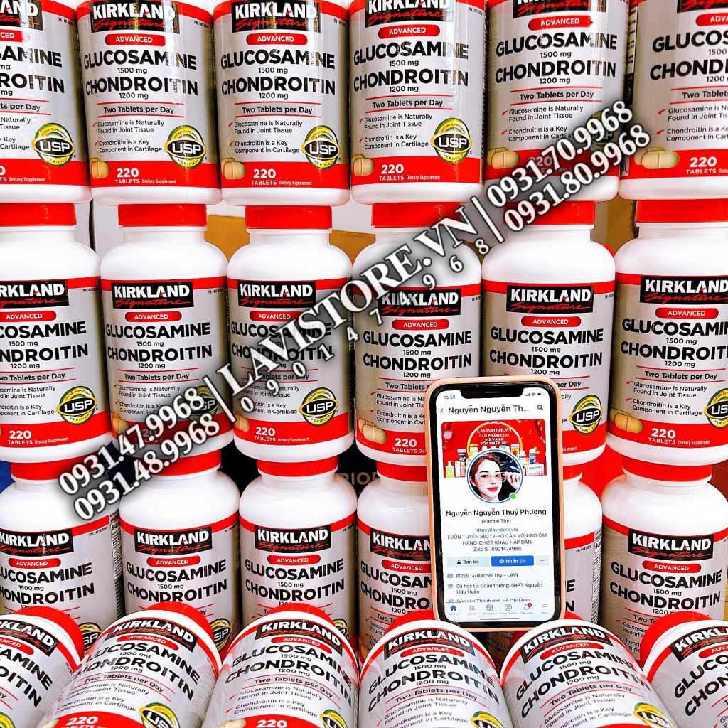(1/2026) Glucosamin Chondroitin Kirkland 280v (MẪU MỚI)