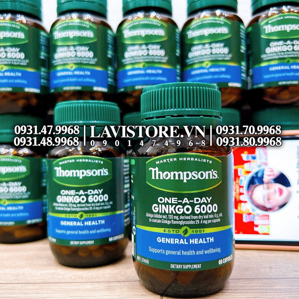 (11/2026) Bổ não Thompson's One A Day Ginko 6000 - 60 viên