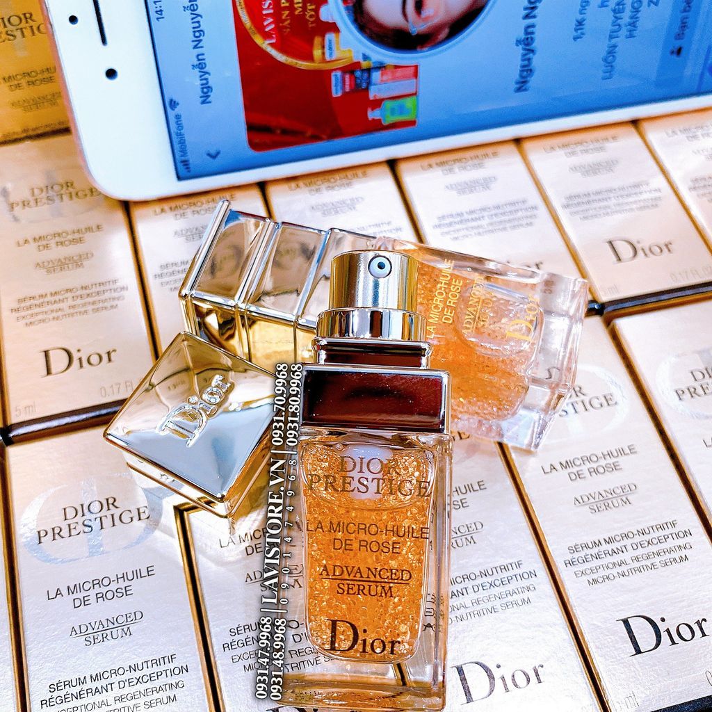 (01/2025) Serum Dior Prestige mini 4.5ml Fullbox