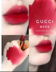 Son thỏi Gucci Fullsize Fullbox - Màu #509 Janie Scarlet (Đỏ nhung)