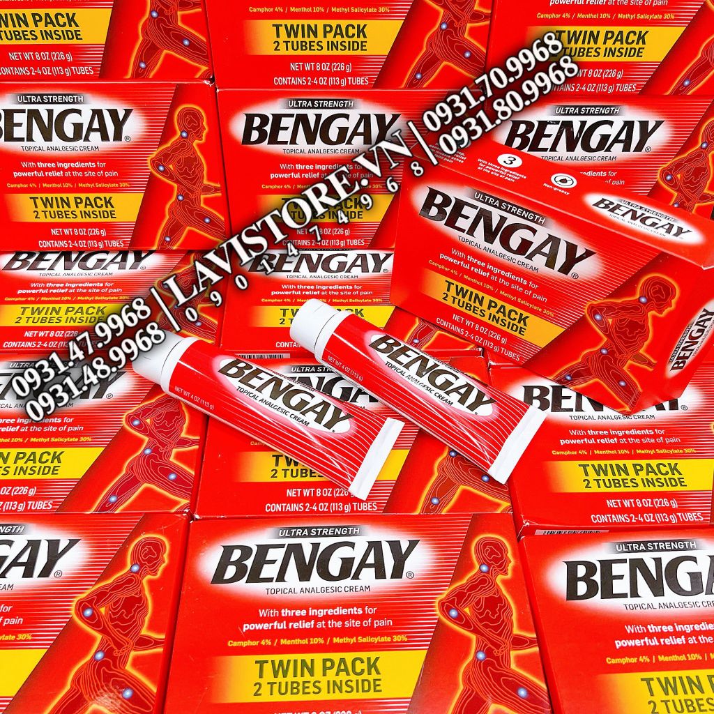 (09/2025) Kem xoa bóp giảm đau BENGAY 113g*2 tuýp