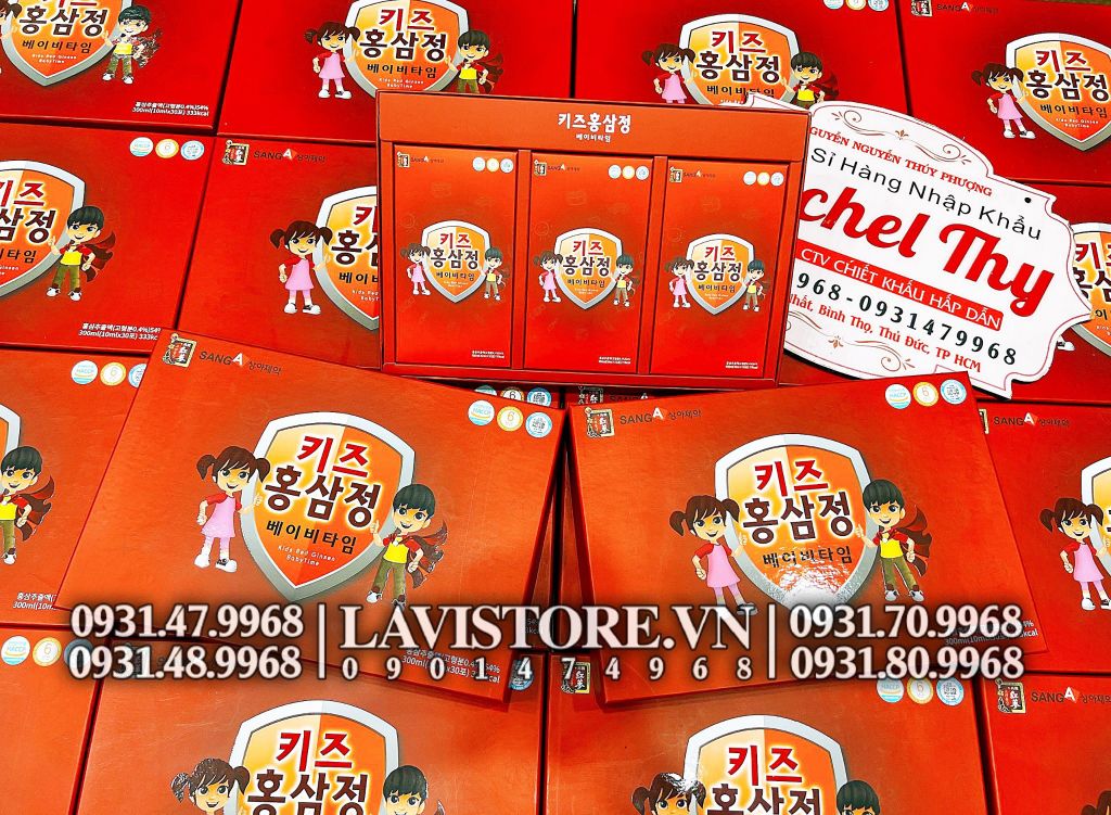 (09/2025) (HỘP ĐỎ) Hồng sâm Baby Sang A Ginsen Babytime (10ml x 30 gói)