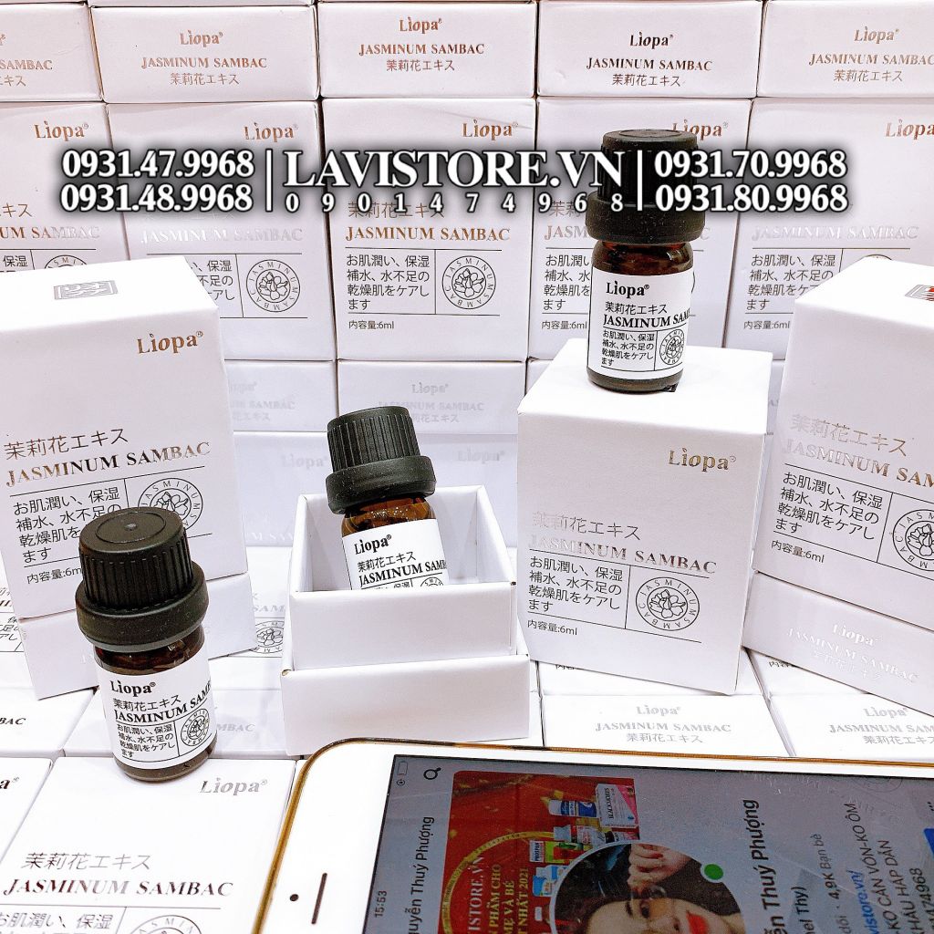 (MÀU TRẮNG) Nước hoa vùng kín Liopa 6ml - JASMINUM SAMBAC