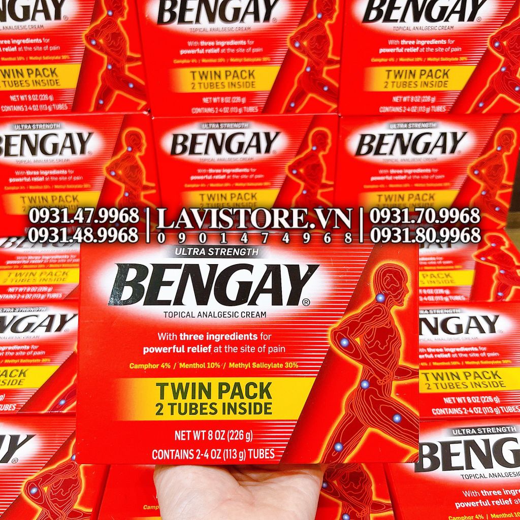 (09/2025) Kem xoa bóp giảm đau BENGAY 113g*2 tuýp