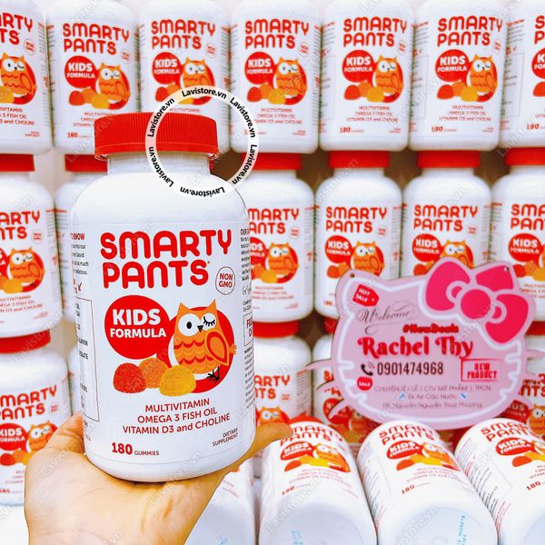 (07-09/2024) Kẹo Multivitamin Omega Fish Oil Smarty Pants Kids 180 viên