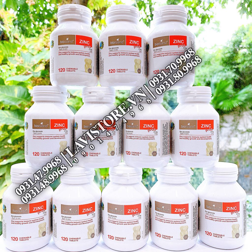 Kẽm ZINC Bioisland Úc 120v