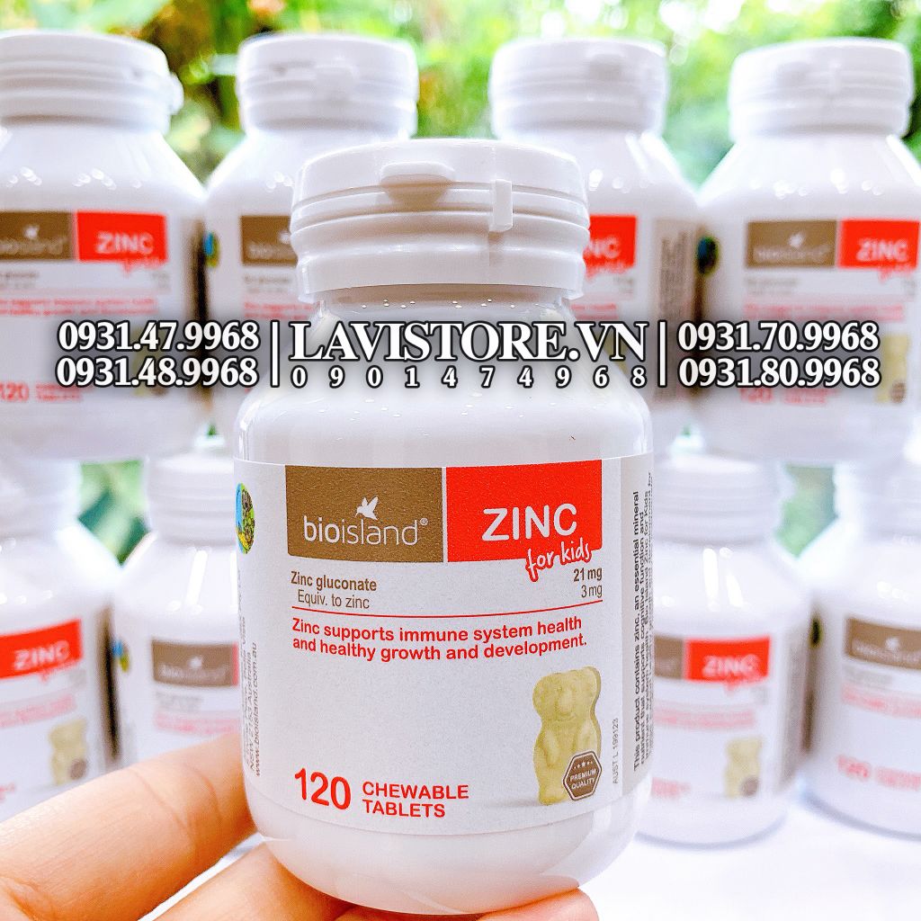 Kẽm ZINC Bioisland Úc 120v