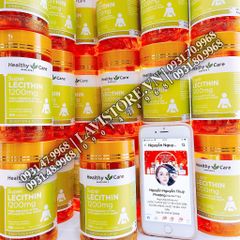 (11/2025-02/2026) Mầm đậu nành Super Lecithin 1200mg Healthy Care 100v