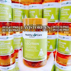 (11/2025-02/2026) Mầm đậu nành Super Lecithin 1200mg Healthy Care 100v