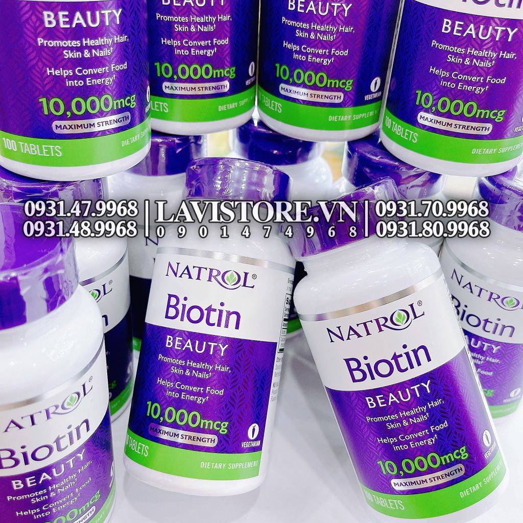 Viên uống Biotin Beauty 10,000mcg 100v