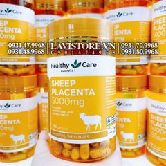 (02/2026) Nhau thai cừu Sheep Placenta 5000mg Healthy Care 100v