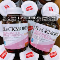 (04-07/2025) Bổ bầu Blackmores Pregnancy & Breast Feeding Gold 120v