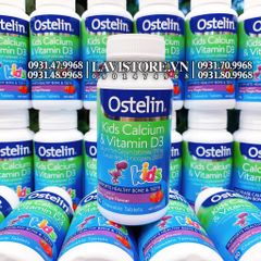 (07/2025) Ostelin Kids Calcium D3 Chewable 90v (khủng long)