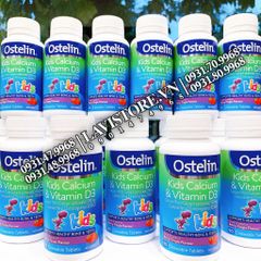(07/2025) Ostelin Kids Calcium D3 Chewable 90v (khủng long)