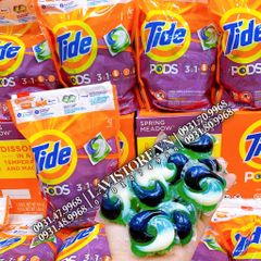 (03/2026) Viên giặt xả Tide PODS 156 viên (4 túi x 971g)
