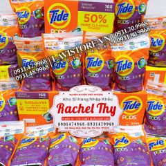 (03/2026) Viên giặt xả Tide PODS 156 viên (4 túi x 971g)