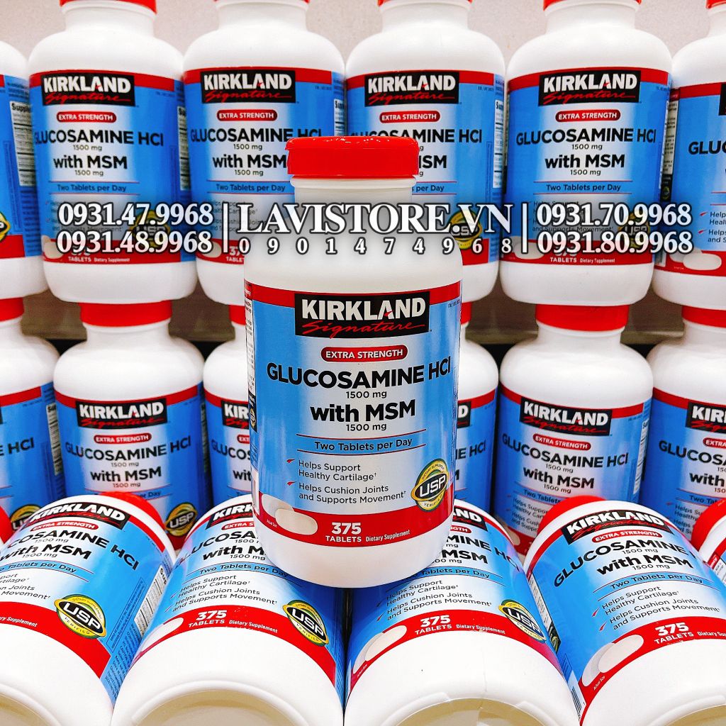 (09/2026) Glucosamine Kirkland 1500mg 375v