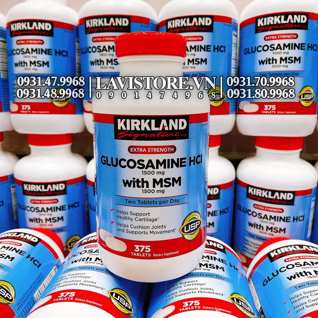 (09/2026) Glucosamine Kirkland 1500mg 375v