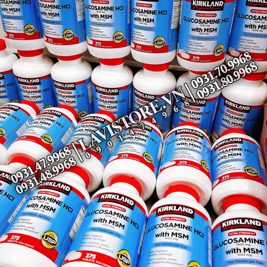 (09/2026) Glucosamine Kirkland 1500mg 375v