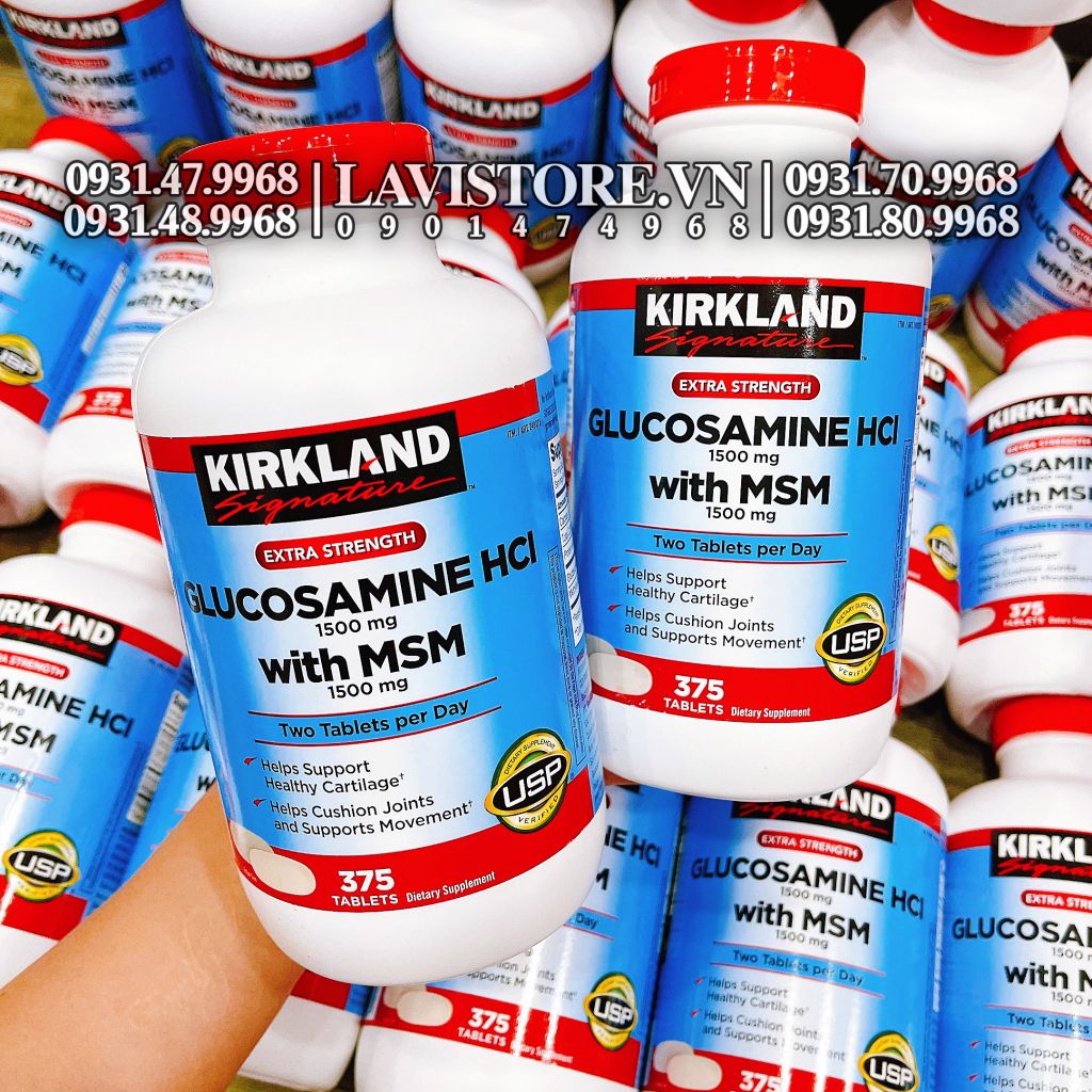 (09/2026) Glucosamine Kirkland 1500mg 375v