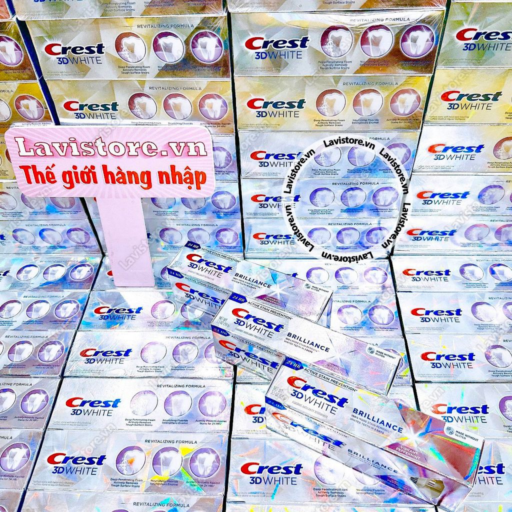 (04/2025) KĐR Crest 3D White Brilliance Toothpaste 99g