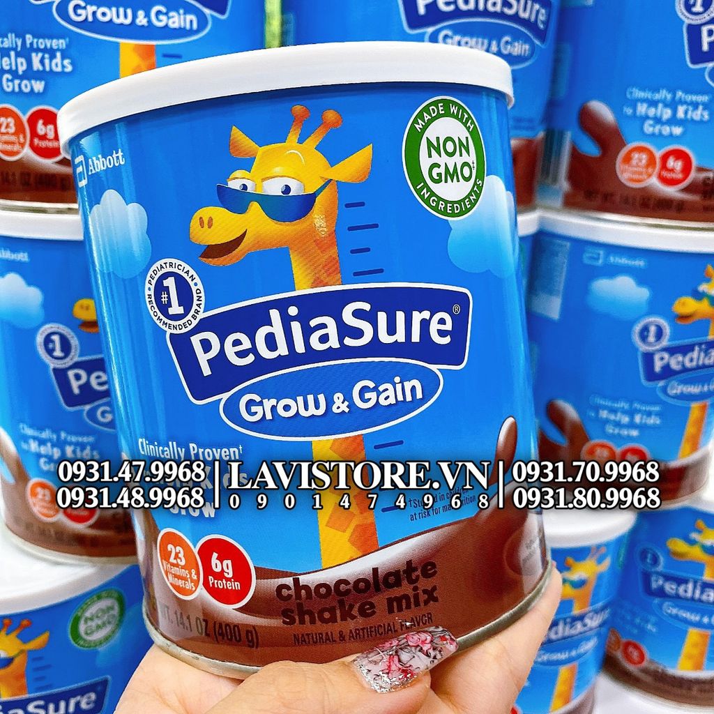 (SỮA BỘT) Pediasure Grow & Gain 400g - VỊ SOCOLA