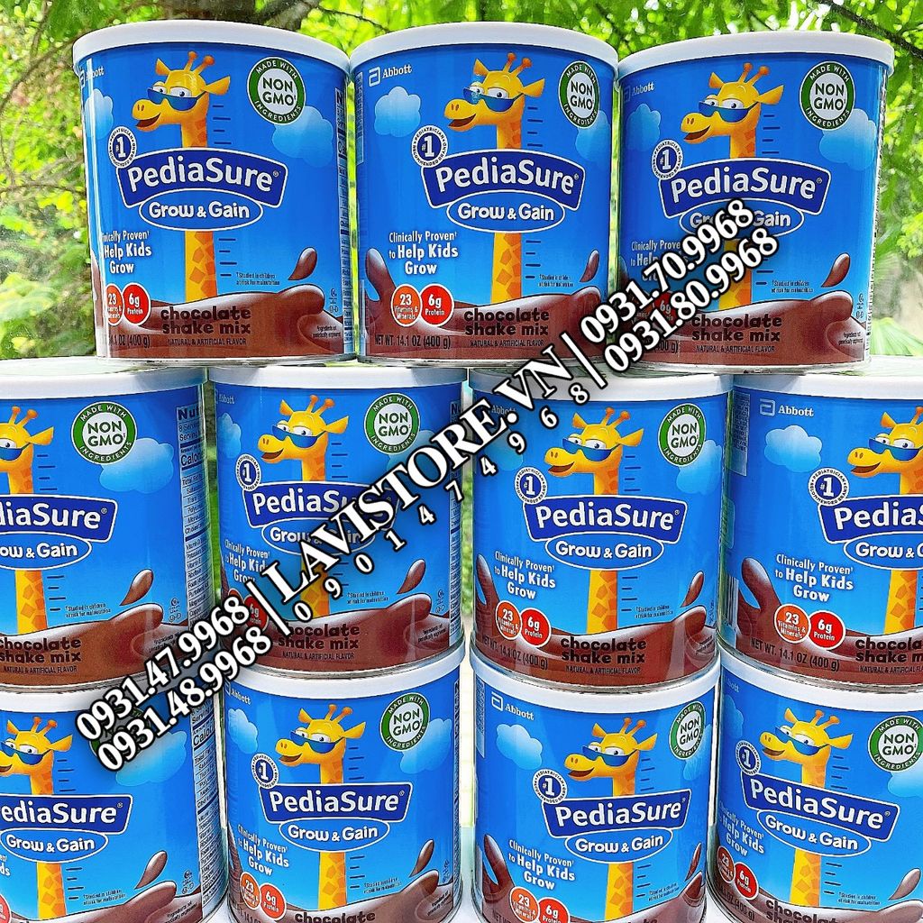 (SỮA BỘT) Pediasure Grow & Gain 400g - VỊ SOCOLA