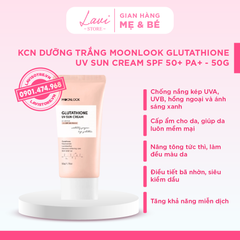 (04/2026) KCN Dưỡng Trắng Moonlook Glutathione UV Sun Cream SPF 50+ PA+ - 50g