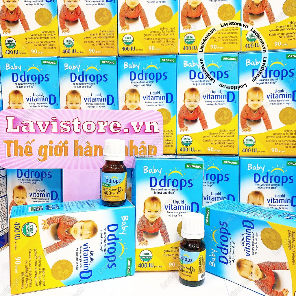 (09/2026) Ddrops Liquid Vitamin D3 400IU 90 Drops