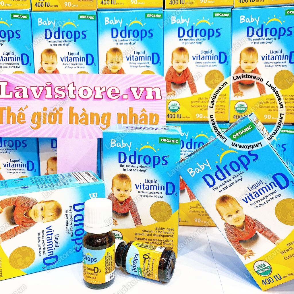 (09/2026) Ddrops Liquid Vitamin D3 400IU 90 Drops