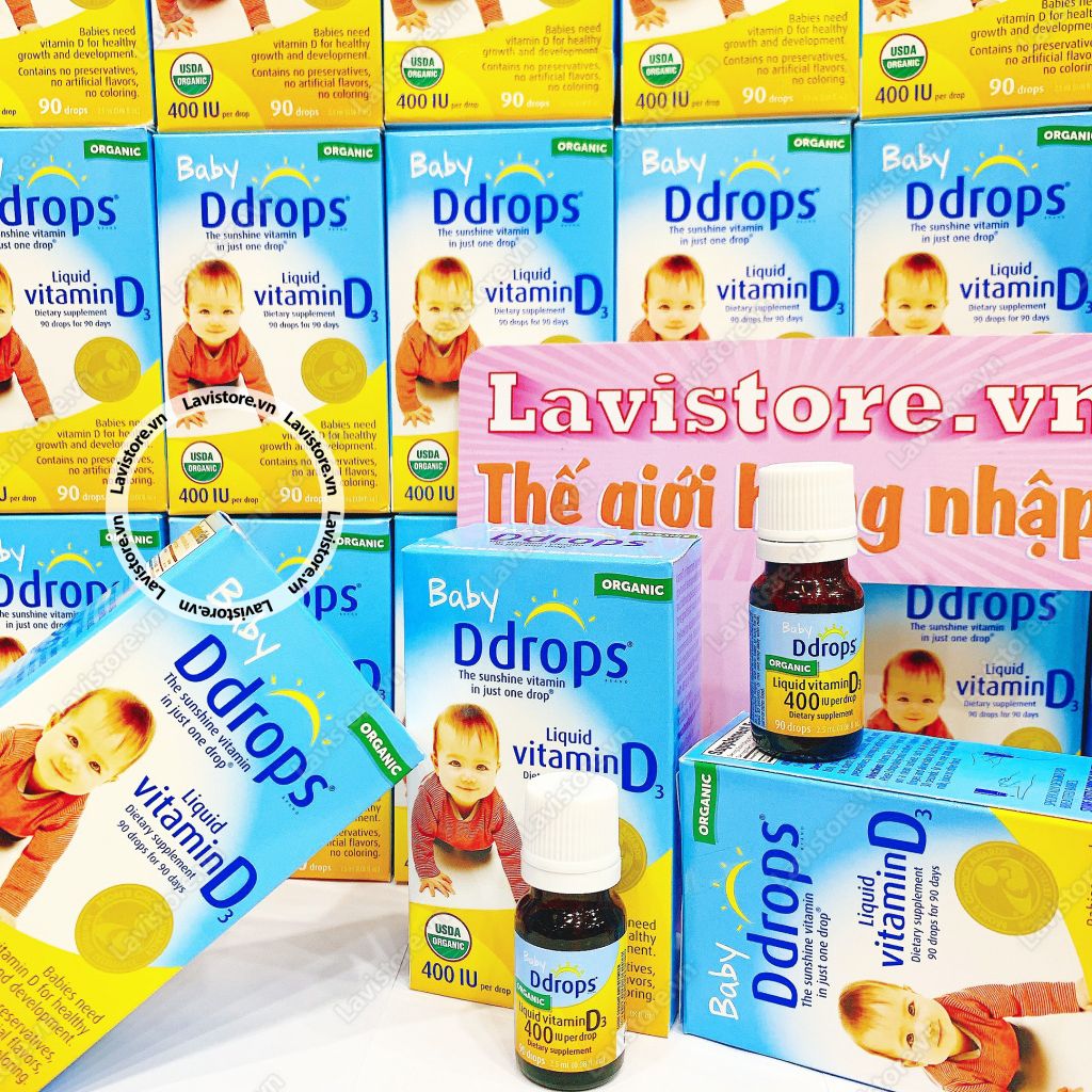 (09/2026) Ddrops Liquid Vitamin D3 400IU 90 Drops