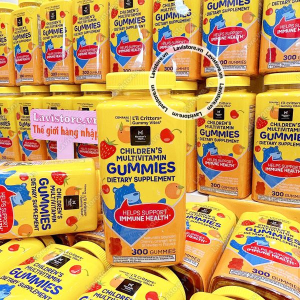 (3/2025) (MẤU MỚI) Kẹo gấu Multivitamin Lil Critter 300v