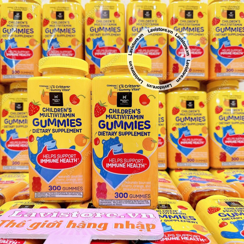 (3/2025) (MẤU MỚI) Kẹo gấu Multivitamin Lil Critter 300v