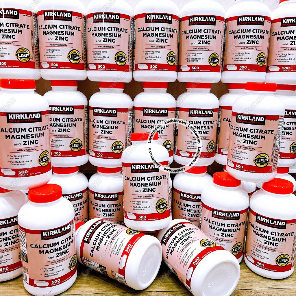 (06/2026) Calcium Citrate Magnesium & ZinC Kirkland 500v