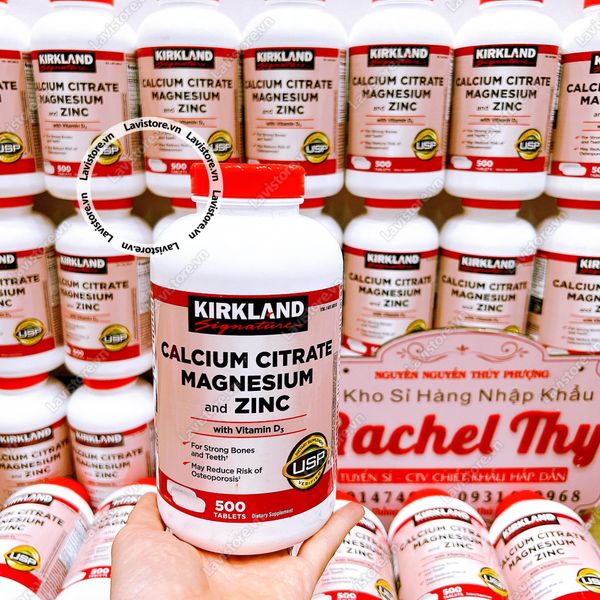 (06/2026) Calcium Citrate Magnesium & ZinC Kirkland 500v