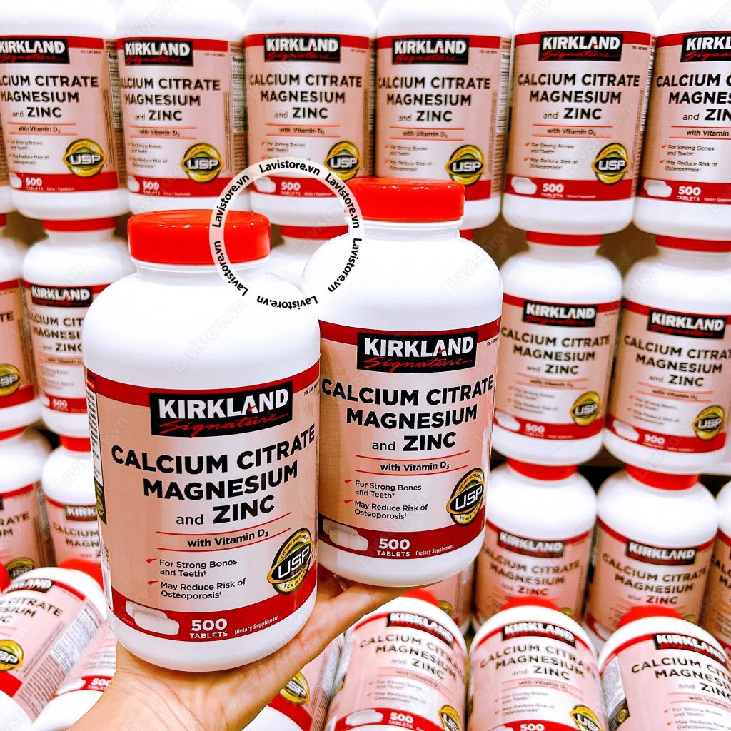(06/2026) Calcium Citrate Magnesium & ZinC Kirkland 500v