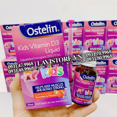 (01/2025) Ostelin Vitamin D3 Liquid Kids 20ml (khủng long)